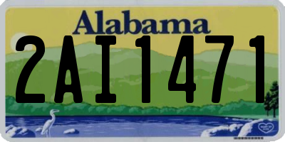 AL license plate 2AI1471