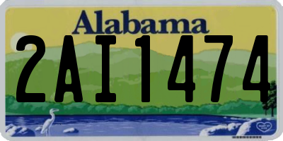 AL license plate 2AI1474