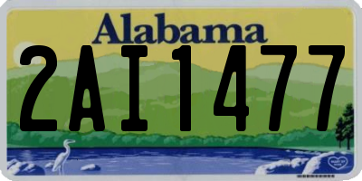 AL license plate 2AI1477