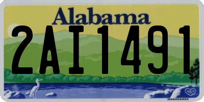 AL license plate 2AI1491