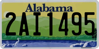 AL license plate 2AI1495