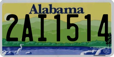 AL license plate 2AI1514