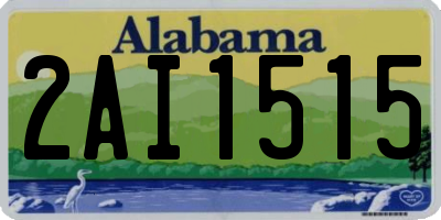 AL license plate 2AI1515