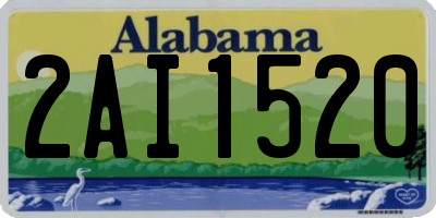 AL license plate 2AI1520