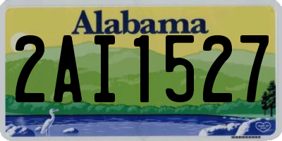 AL license plate 2AI1527