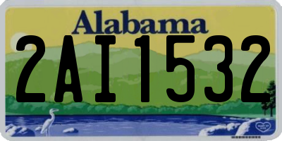 AL license plate 2AI1532
