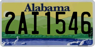 AL license plate 2AI1546