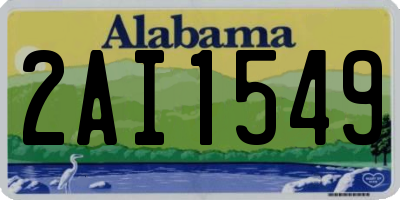 AL license plate 2AI1549