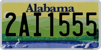 AL license plate 2AI1555