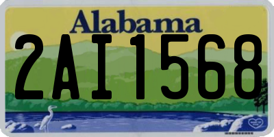 AL license plate 2AI1568