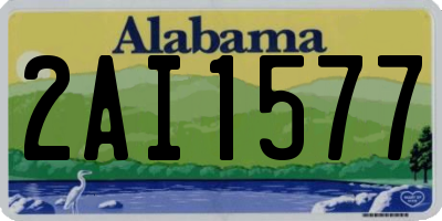 AL license plate 2AI1577