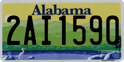 AL license plate 2AI1590