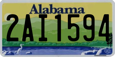 AL license plate 2AI1594