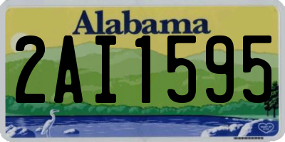 AL license plate 2AI1595