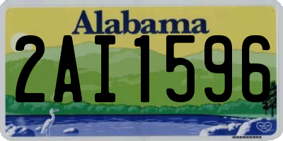 AL license plate 2AI1596