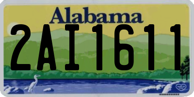 AL license plate 2AI1611