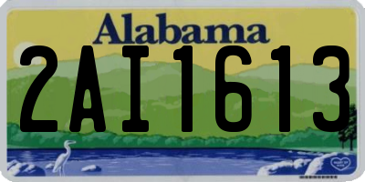 AL license plate 2AI1613