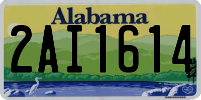 AL license plate 2AI1614