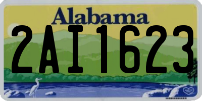 AL license plate 2AI1623