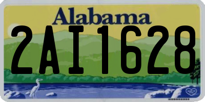 AL license plate 2AI1628