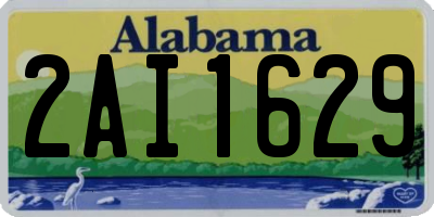 AL license plate 2AI1629