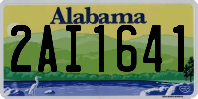 AL license plate 2AI1641