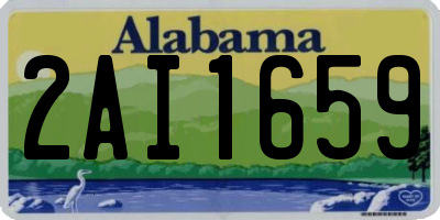 AL license plate 2AI1659
