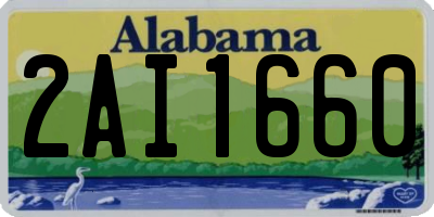 AL license plate 2AI1660