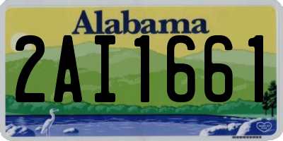 AL license plate 2AI1661