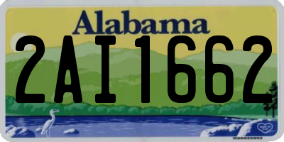 AL license plate 2AI1662
