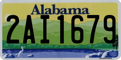 AL license plate 2AI1679