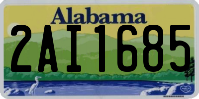 AL license plate 2AI1685