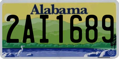 AL license plate 2AI1689