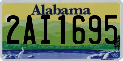 AL license plate 2AI1695