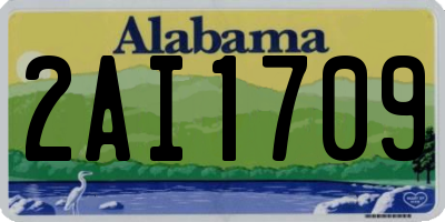 AL license plate 2AI1709