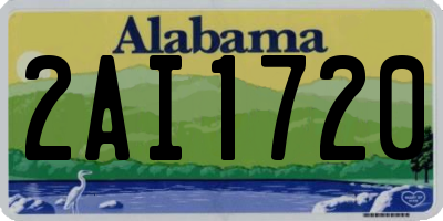 AL license plate 2AI1720