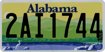 AL license plate 2AI1744
