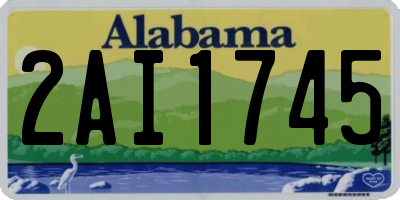 AL license plate 2AI1745