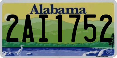 AL license plate 2AI1752