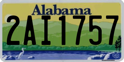 AL license plate 2AI1757
