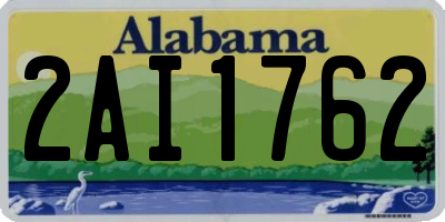 AL license plate 2AI1762