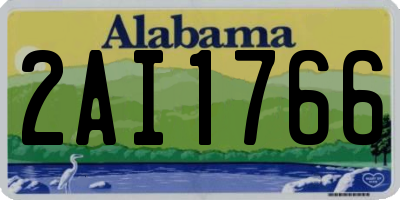 AL license plate 2AI1766