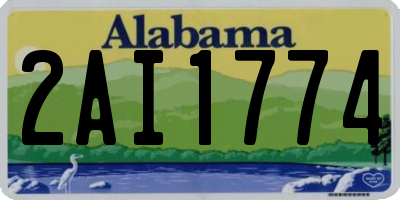AL license plate 2AI1774