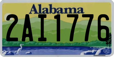 AL license plate 2AI1776