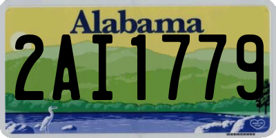 AL license plate 2AI1779
