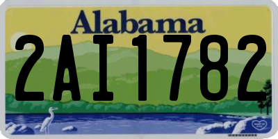 AL license plate 2AI1782