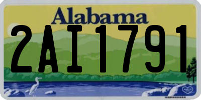 AL license plate 2AI1791