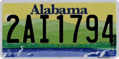 AL license plate 2AI1794