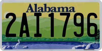 AL license plate 2AI1796