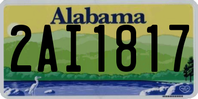 AL license plate 2AI1817